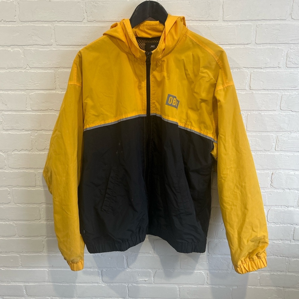 Yellow Obey windbreaker